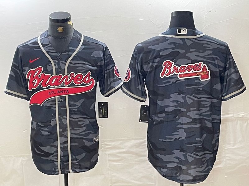 Men Atlanta Braves Blank Camo Jointly 2024 Nike MLB Jersey style 5->atlanta braves->MLB Jersey